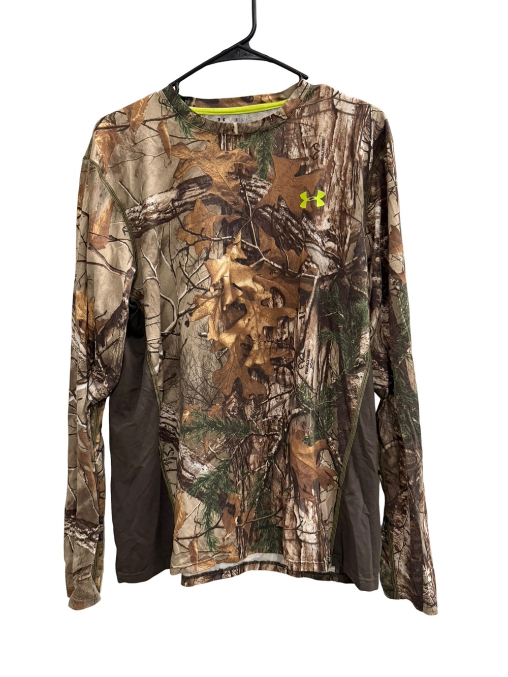 Under Armour Scent Control HeatGear Realtree Camo Hunting Shirt Men’s XL